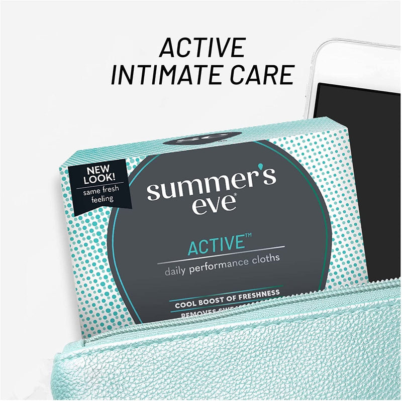 [Australia] - Summer’s Eve Active Daily Perfomance Feminine Wipes, pH balanced, 14 Count (Pack of 4) Eucalyptus 14 Count (Pack of 4) 