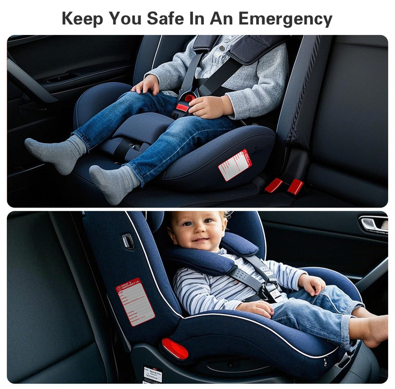 [Australia] - Car Seat Emergency Info StickerÔºåEmergency Contact CardÔºåWaterproof Car Decorative Stickers - Personalized Car Stickers,10-Pack, Red 