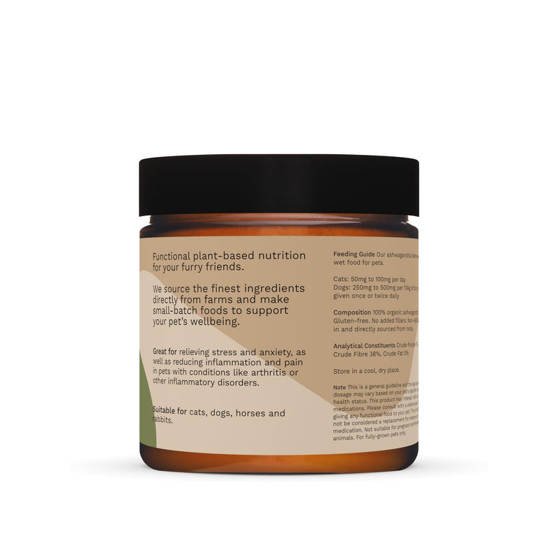 Boosie Organic Adaptogenic Powder for Dogs and Cats - Anxiety and Stress Relief - Ashwagandha - 100% Natural Without Additives or Preservatives - Pet Nutrition - PawsPlanet Australia