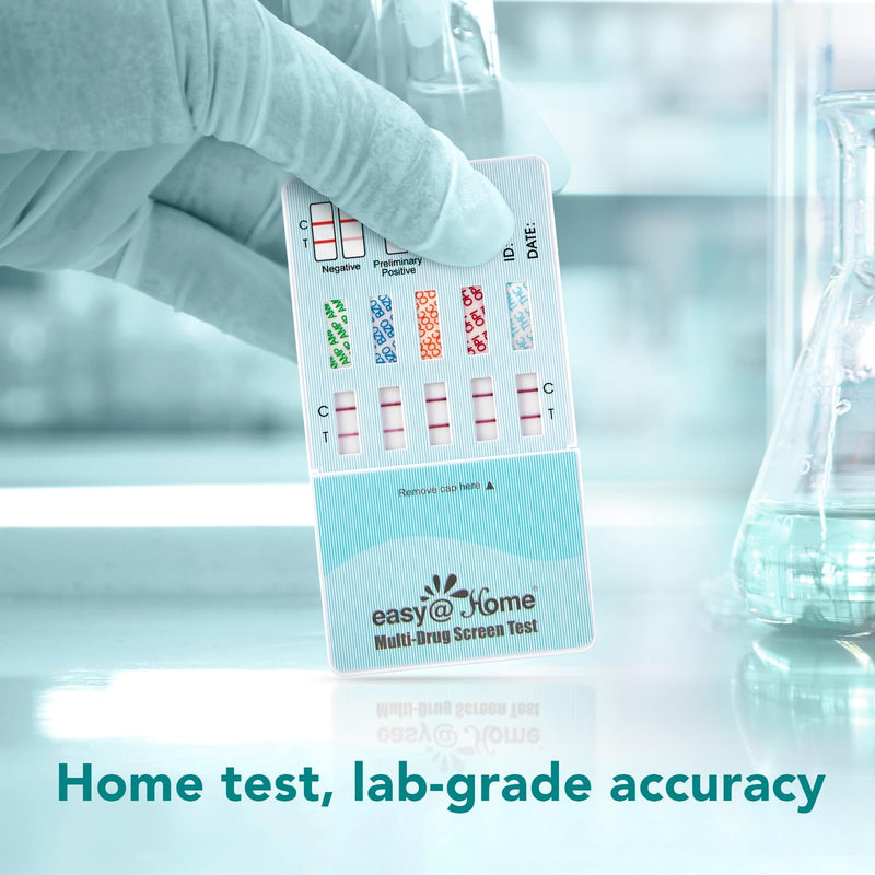 Easy@Home 5 Panel Urine Drug Test Kit, Multi Drug Screening Test, 3 Pack | THC/Marijuana, Cocaine, OPI, AMP, BZO All Drugs Testing in One - Home Use Drug Tests with Results in 5 Mins #EDOAP-754
