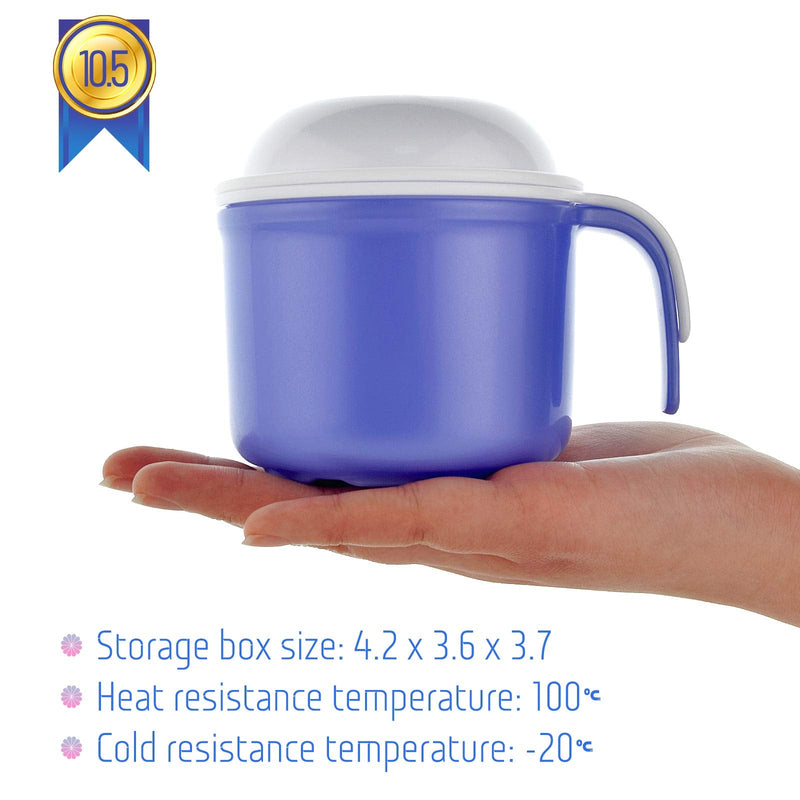 [Australia] - Large Denture Baths Cup, False Teeth Bath Cup with Strainer and Lid for Soaking Dentures or Storing Pacifier, Capacity 10.6 Oz 
