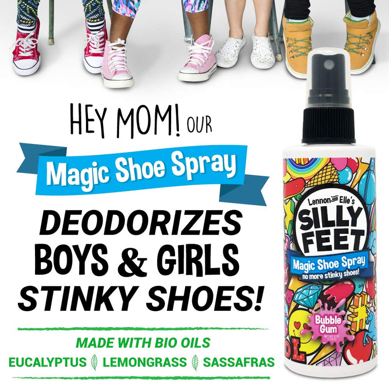 [Australia] - Foot and Shoe Deodorizer Spray, Extra-Strength Odor Eliminator for Smelly Shoes, Kids‚Äô Feet, and Sweat, Bubble Gum Scent, Alternative to Powder for Odor Control 