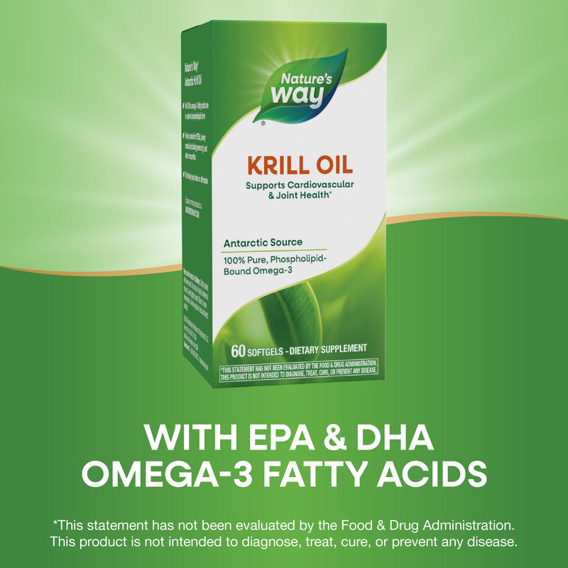 [Australia] - Nature's Way Krill Oil 100% Pure Krill Oil Unflavored 60 Count (Pack of 1) 