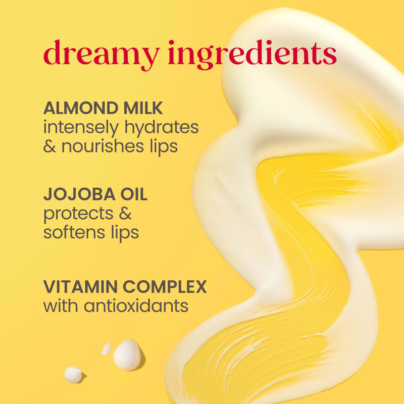 Burt’s Bees Lip Milk, Daily Lip Moisturizer, Toasted Coconut, Vitamin Enriched Moisturizing Lip Balm with Almond Milk and Jojoba Oil, Hydrating for Softer Lips, 1 Tube, 0.34 Fl Oz 1 Count (Pack of 1)