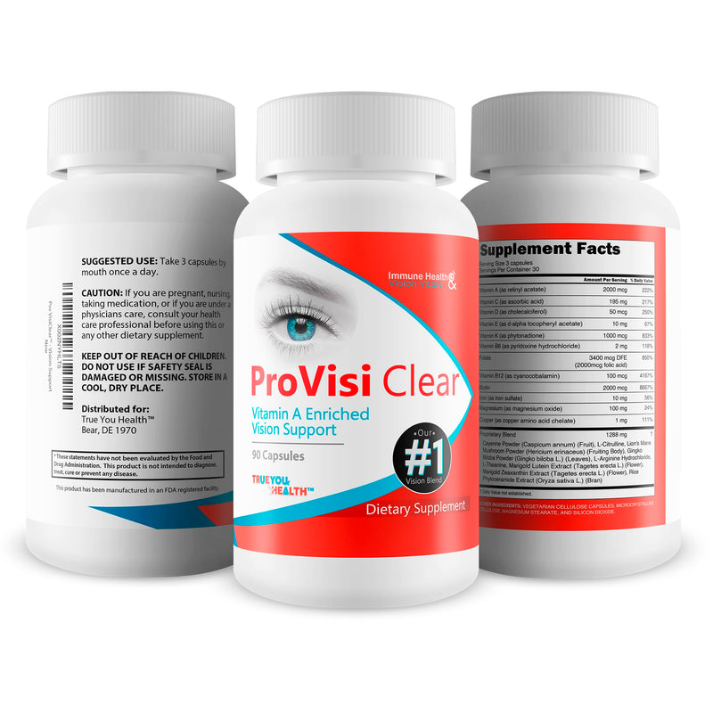[Australia] - Pro VisiClear for Eyes - Vitamin A Enriched Vision Support - Vitamin Based Support to Support Vision Naturally - Natural Antioxidant Pro Visi Clear Pill Enhanced with Premium Ingredients 