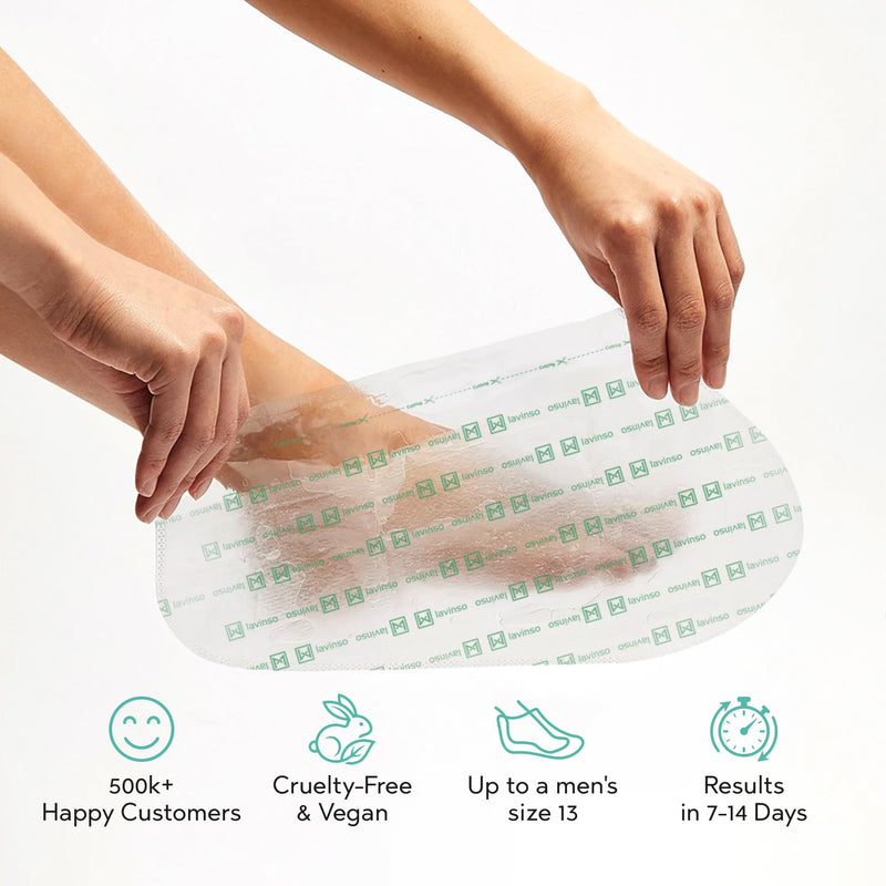 Foot Peel Mask for Dry Cracked Feet – 2 Pack Peeling Mask Removes Dead Skin and Calluses - Exfoliating for Soft Baby Feet, Original Scent Aloe Vera 1 Count (Pack of 2)
