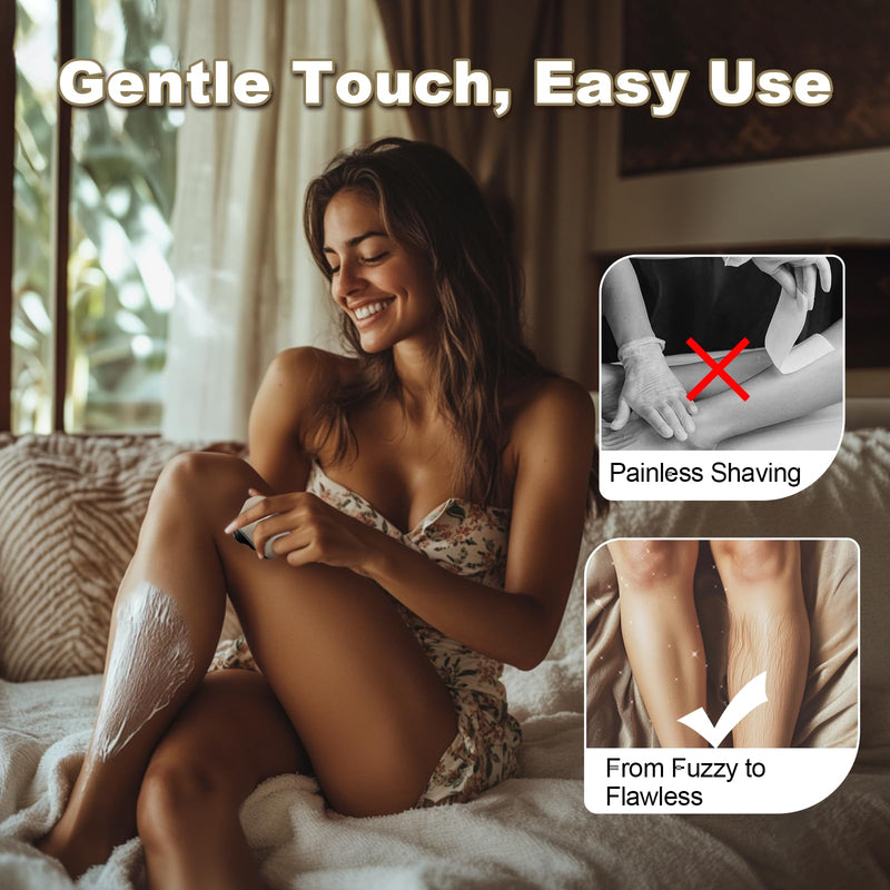 [Australia] - Youbella Facial Hair Removal for Women, 3D Floating Blade Rotary Razor, Wet/Dry Electric Shaver, Portable & USB Rechargeable Epilator Hair Remover for Face, Upper Lip, Chin, Arms & Legs (Beige) Beige 