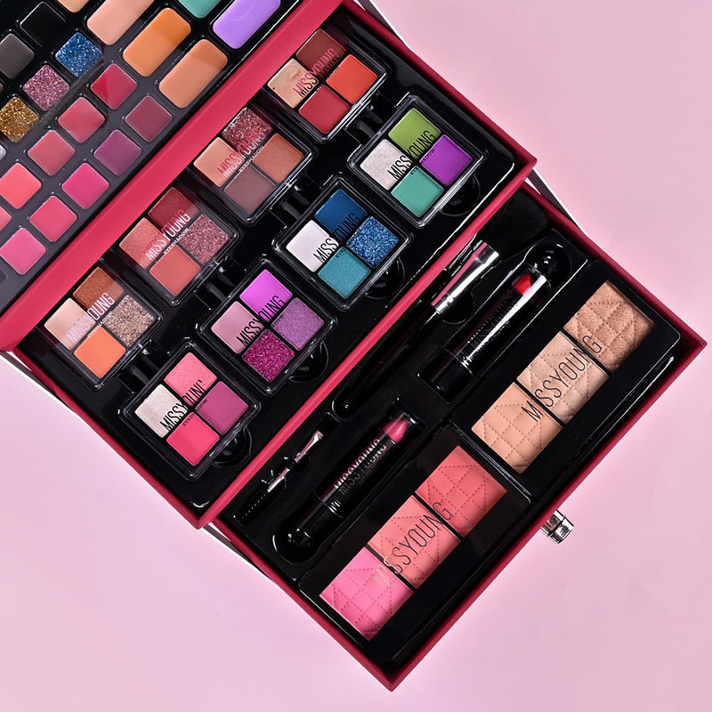 [Australia] - FantasyDay Makeup Kit, Professional Makeup Palette Travel Makeup Case with Eyeshadow Lipstick Concealer Lip Gloss Eyeliner Mascara Contour Bronzer Powder, Makeup Sets for Women Girl C09 