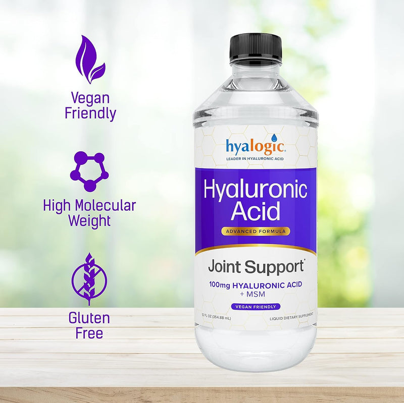 [Australia] - Hyalogic Hyaluronic Acid Joint Support Supplement (12 oz) ‚Äì Advanced Formula Joint Supplement ‚Äì MSM & 100 mg Hyaluronic Acid Supplements ‚Äì Joint Supplements for Women & Men for Overall Joint Health 