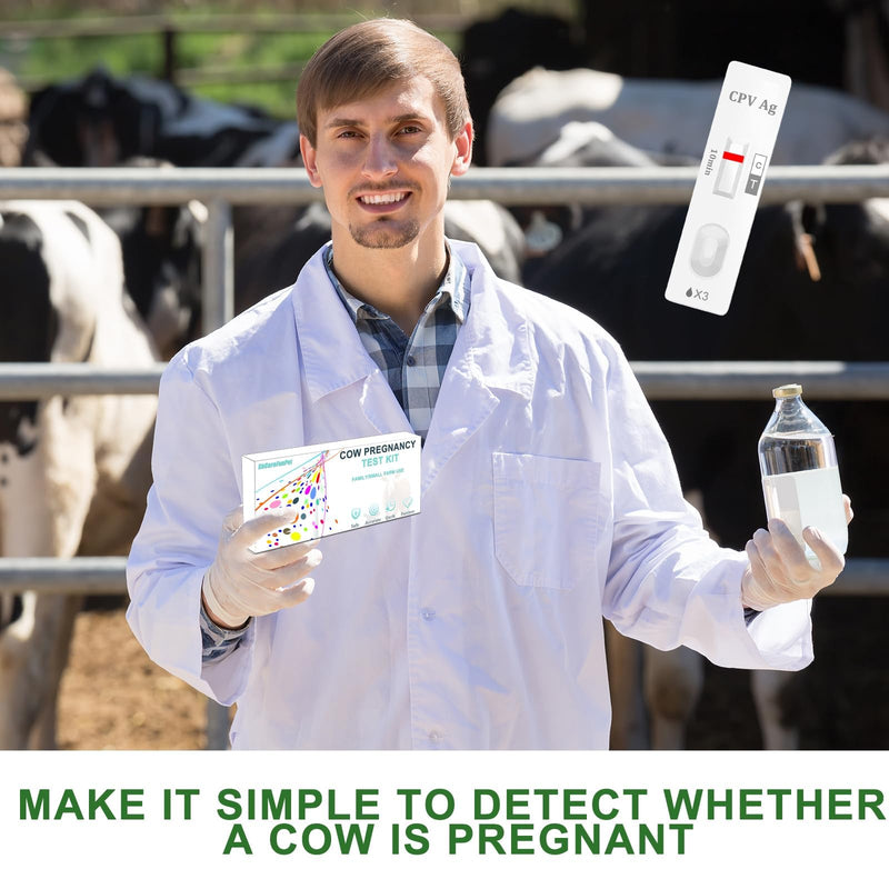Cow Pregnancy Test kit, Home/Small Farm Use, 10-15 Minutes to Obtain Test Results, Accuracy Rate of Over 98.8%, Painless, Accurate and Quick