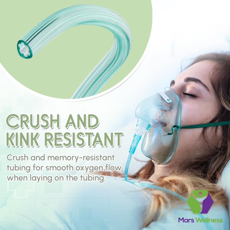 [Australia] - Oxygen Tubing - Premium Green Crush Resistant Oxygen Tubes - Extra Long 50 Foot - Pack of 3 Tubes 50 Foot (Pack of 3) 