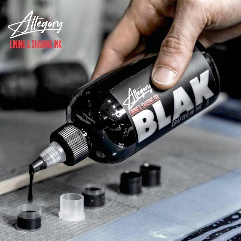 [Australia] - Tattoo Ink ‚Äì Blak, Premium Black Tattoo Ink, Perfect for Lining and Shading, Smooth, Consistent Pigment, Vegan Friendly Tattoo Color, Organic Ink, Crafted in The USA, 8 oz 