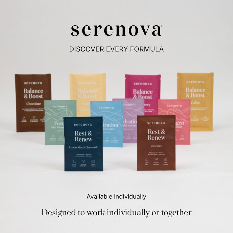 Serenova Electrolytes Sachets with Creatine 15 x 8g | Citrus Punch Flavour | Low Calorie Electrolytes with 23 Vitamins & Minerals | Hydration Sachets for Women | Supports Performance & Recovery