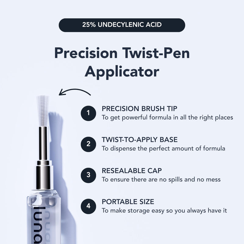 [Australia] - Lunavia Antifungal Pen ‚Äì Cures Most Athlete‚Äôs Foot, Jock Itch, and Ringworm - 25% Undecylenic Acid with added Tea Tree, Jojoba, Clove Bud Oils & Aloe - 3-Pack Twist Pen (9ML Volume) 0.1 Fl Oz (Pack of 3) 