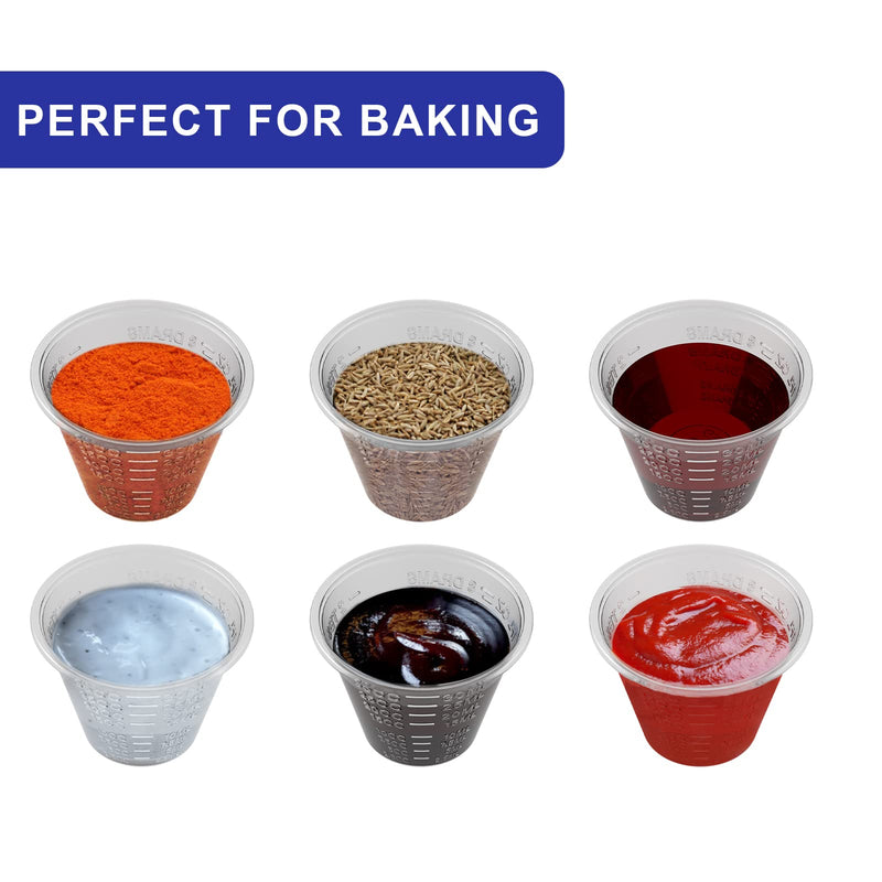 [Australia] - disposable medicine cups graduated, bulk pack of 300, 1 oz (30ml) small plastic measuring cup for liquid medication, paint, epoxy, pill and resin 
