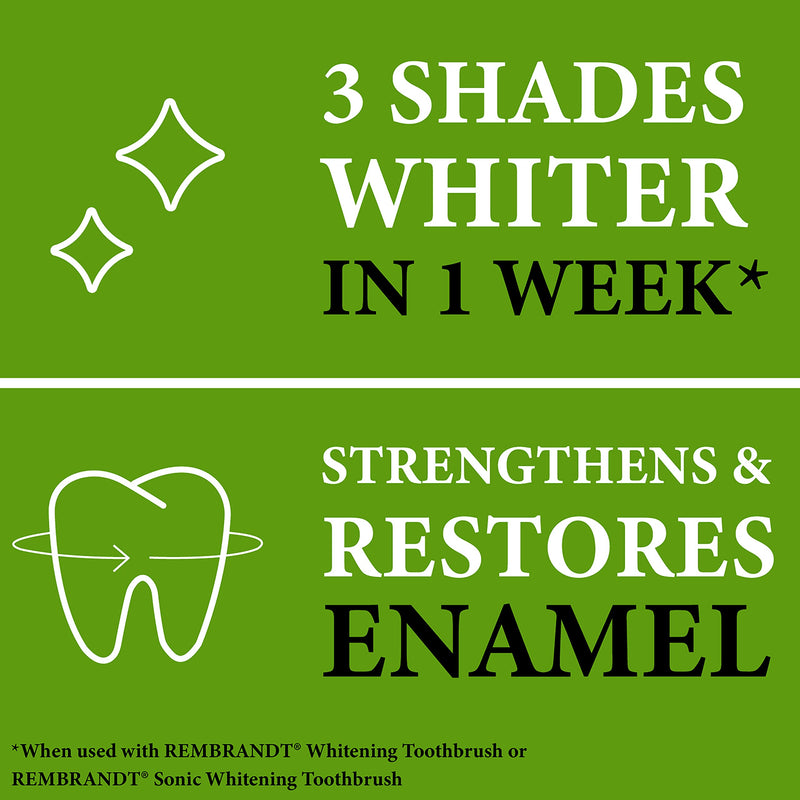 [Australia] - Rembrandt Deeply White + Peroxide Whitening Toothpaste, Fresh Mint Flavor, 2.6 Ounce (Pack of 2) 2.6 Ounce (Pack of 2) 