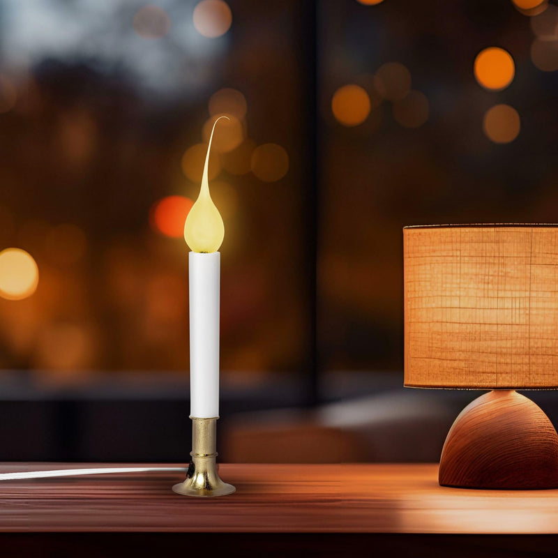 [Australia] - Creative Hobbies® Country Style Silicone Dipped Candle Light Bulbs (Pkg of 10 Bulbs) ~ 5 Watt Pearlized Silicone, Gold Glow 