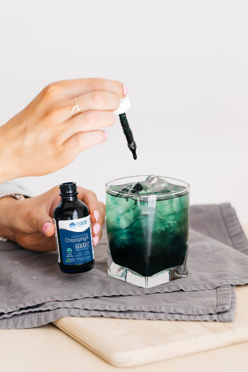 [Australia] - Trace Minerals | Concentrated Ionic Chlorophyll | Supports & Immune Function | Antioxidant | Supports Blood & Energy | Mint Flavored | 2.0oz 6,000mg/bottle 