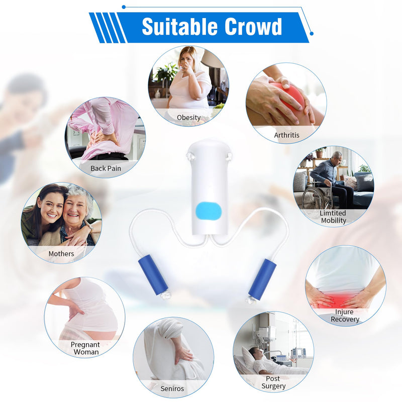 [Australia] - Sock Aid, Easy to Use Sock Helper with Foam Handles, Sock Aide Device Pull Up Assistance Help, Sock Helper Stocking Slider for Elderly, Senior, Pregnant, Diabetics(White) White 1 Pack 