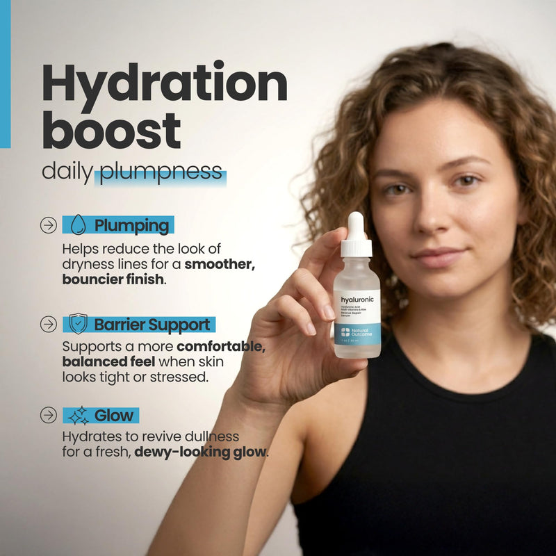 Hyaluronic Acid Serum for Face | Anti-Aging Facial Serum with Vitamin b5 | Reduces Fine Lines and Wrinkles | Moisturizing and Hydrating Rescue Repair Skin Care Serum | 1 Oz 1 Fl Oz (Pack of 1)