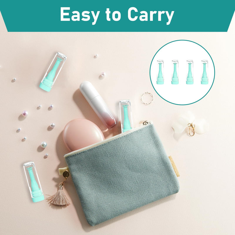 [Australia] - Pack of 4 contact lens insertion aids, contact lens remover, contact lens sucker, silicone base, transparent case, for soft and hard lenses, for safe, hygienic lens management on the go 