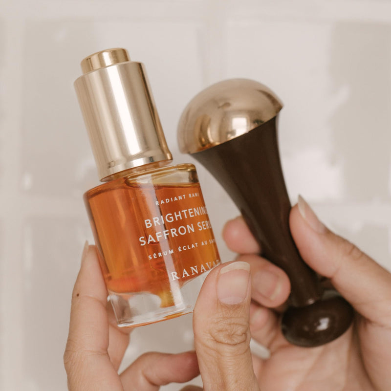 RANAVAT Kansa Wand Massage Tool - Facial Massager to Tone, Lift, & Re-Energize - Ayurvedic Skin Rejuvenating Under-Eye & Contouring Face Sculpting Tool