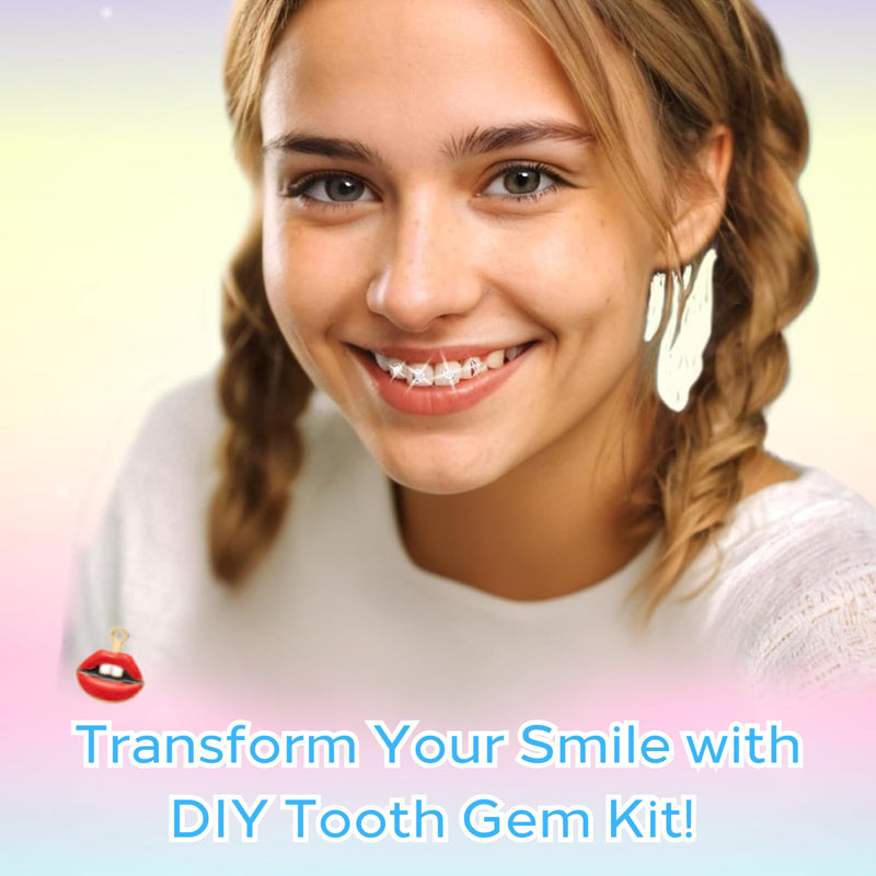 Tooth Gems Kit for Teeth with Light, 2025 New Professional 140 Pcs DIY Gem Jewelry for Man Women Sparkling Crystals - (Multi-Color)