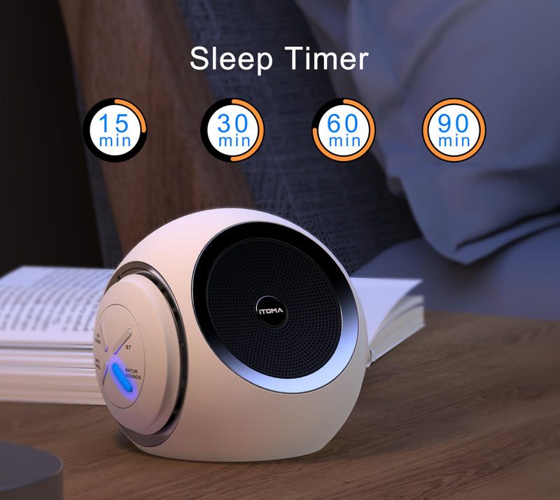 [Australia] - White Noise Machine, White Noise Sound Machine with 30 Soothing Sound Options including Fan, Natural White Noise, Sleep Timer, Bluetooth, Adjustable Volume for Adults 318 