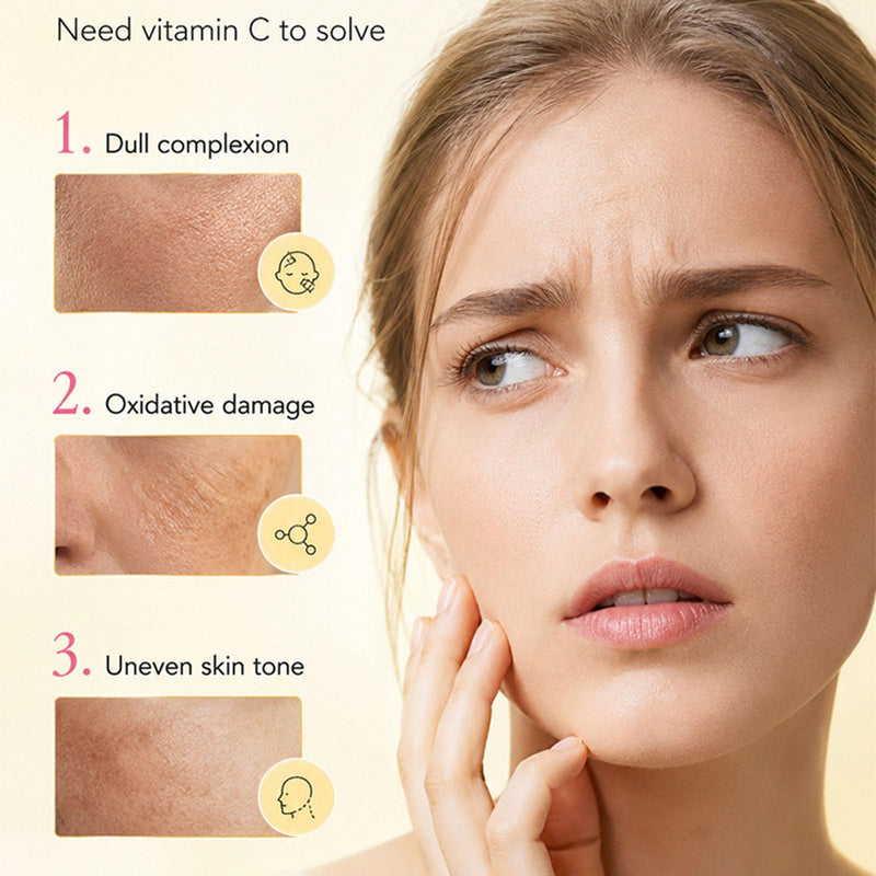 Vitamin C Smoothie Cream,Summer Icy Cool Facial Gel, Lightweight Non-Sticky Face Serum,Fast Absorbing Antioxidant Face Moisturizer for Dull Uneven Skin Tone 1.76oz