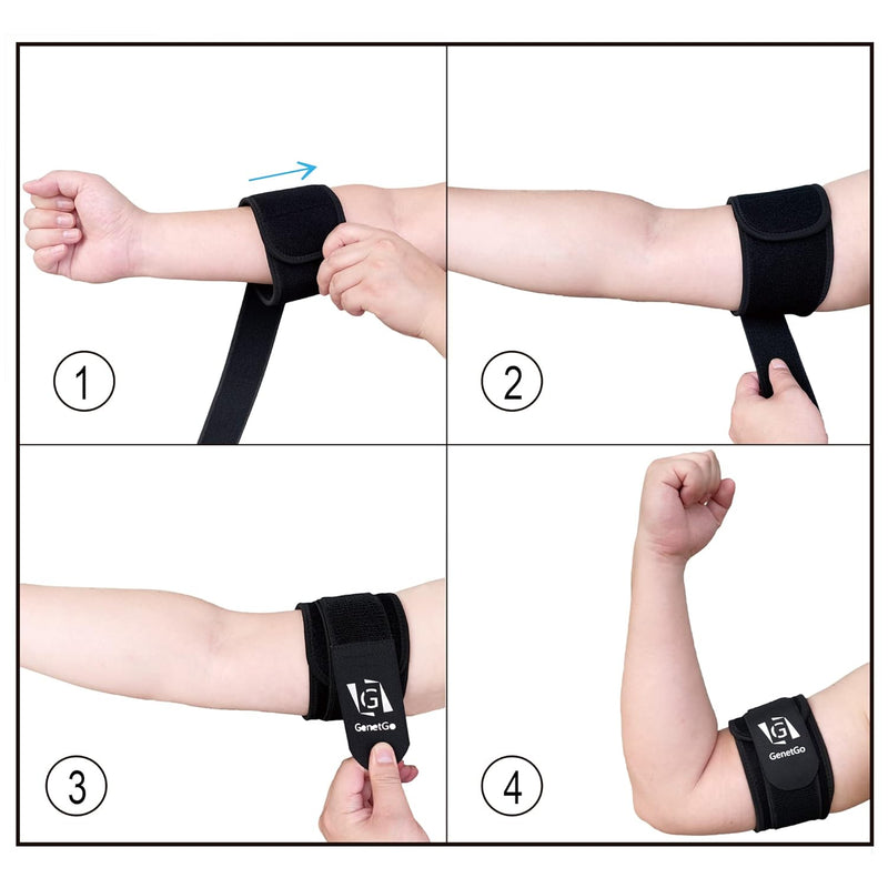 [Australia] - Bicep Tendonitis Brace Compression Sleeve Support,Upper Arm Brace Bicep Bands for Pain Relief,Muscle Strains and Inflammation,Bicep Compression Sleeve for Men and Women-Medium Medium 