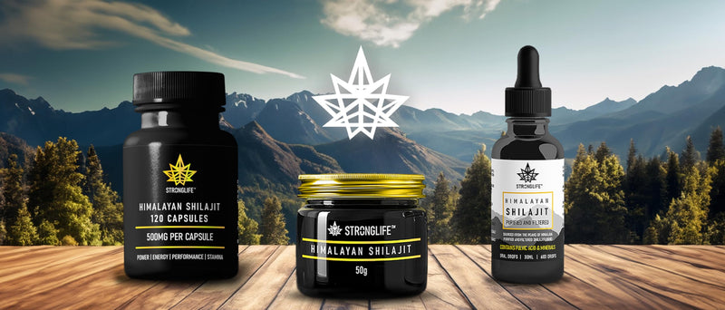 Shilajit Resin Capsules 120 Total 1000mg per Serving 100% Vegan & Pure Organic Himalayan Shilajit Fulvic Acid 60% & 85+ Trace Minerals Like Shilajit Resin