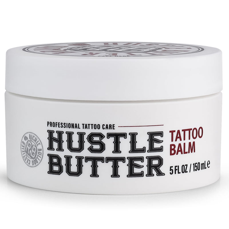 [Australia] - Hustle Butter Tattoo Aftercare 5oz Tattoo Balm, Heals + Protects New Tattoos and Rejuvenates Older Tattoos - 100% Vegan Cream No-Petroleum Tropical 5 Ounce (Pack of 1) 