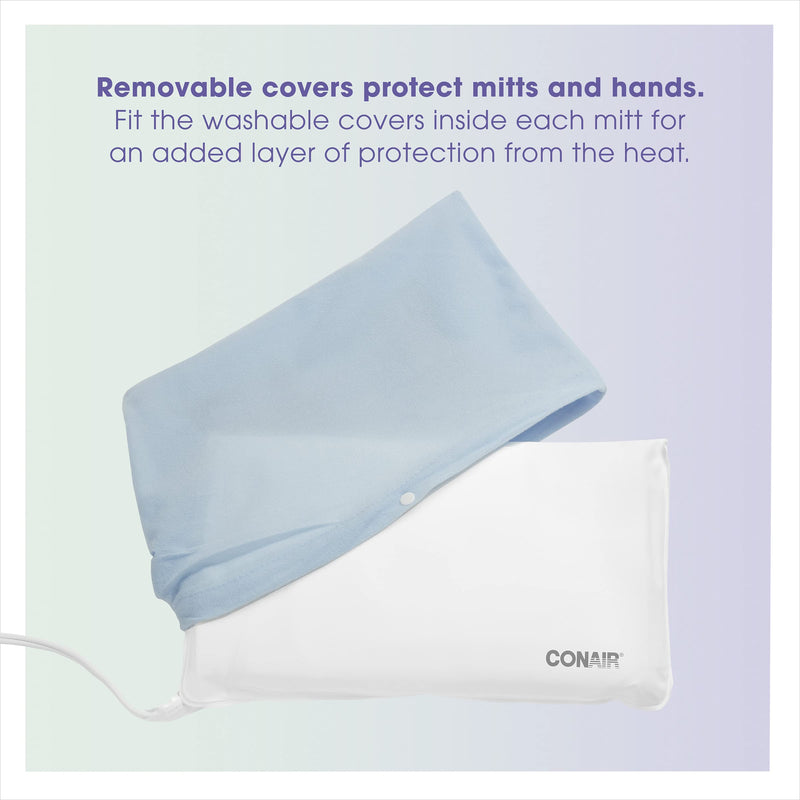 [Australia] - True Glow by Conair Hand Warmer - Electric Hand Warmer Thermal Spa - Heated Lotion Beauty Mitts - Packaging May Vary 1 Count (Pack of 1) 