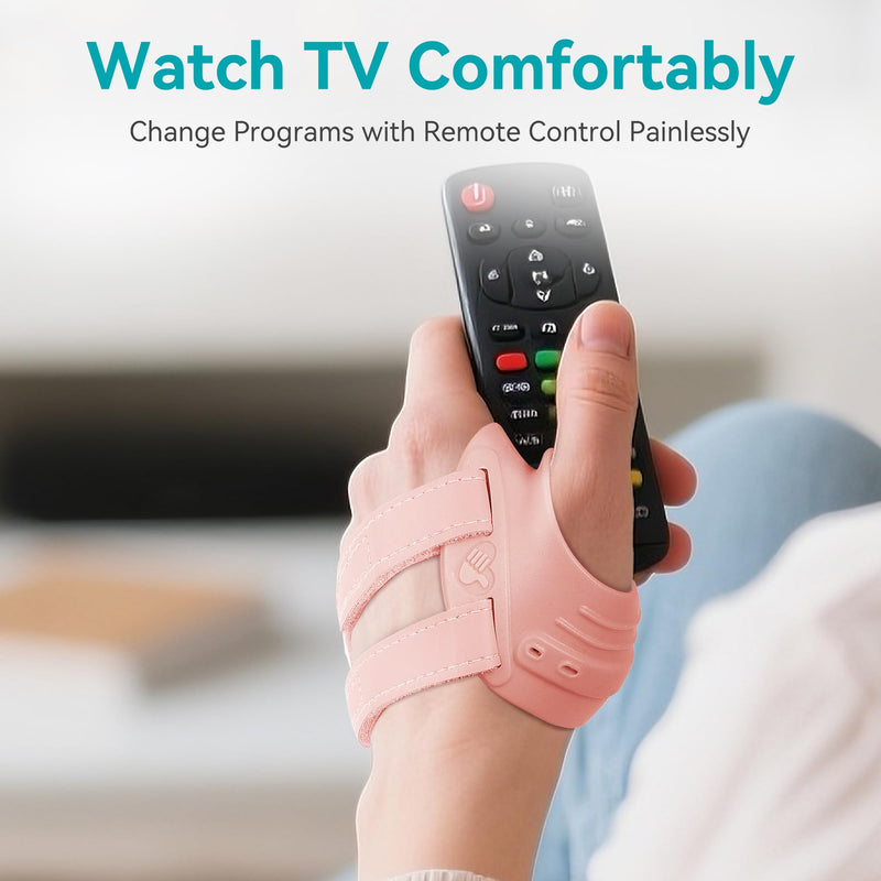 FORTEMOTUS CMC Thumb Brace, Upgrade Thumb Splint for CMC Joint Pain Relief and Support, Osteoarthritis, Tendonitis, Arthritis, CMC Joint Thumb Arthritis Brace: for Women Men (Pink, Right Hand, Medium) Pink - Right Hand