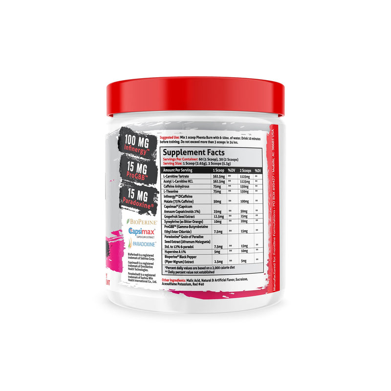 [Australia] - Phenta Burn, Increased Energy and Endurance, Amazing Flavors, Veteren Owned and Operated (60 Servings, Raspberry Mango) 