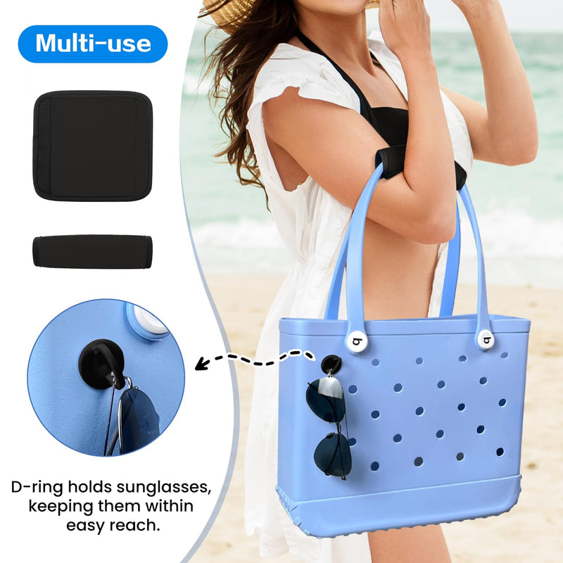 XYFuuee Strap Wrap for Bogg Bag Accessories, Beach Bag Organizer Inserts for Original Large Bogg Bag Accessories with 8 Removable Metal Fasteners