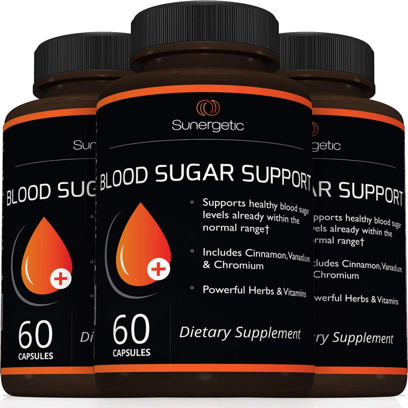 [Australia] - Premium Blood Sugar Support Supplement–Supports Healthy Blood Sugar Levels Already Within Normal Range – Includes Bitter Melon Extract, Vanadium, Chromium, Cinnamon, & Alpha Lipoic Acid-60 Capsules 