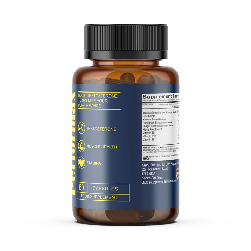 Performax Male Enhancement Support - The Best Natural Supplement - Powerful Legal Bodybuilding Supplement - Advanced Performance and Recovery Agent - 60 Capsules
