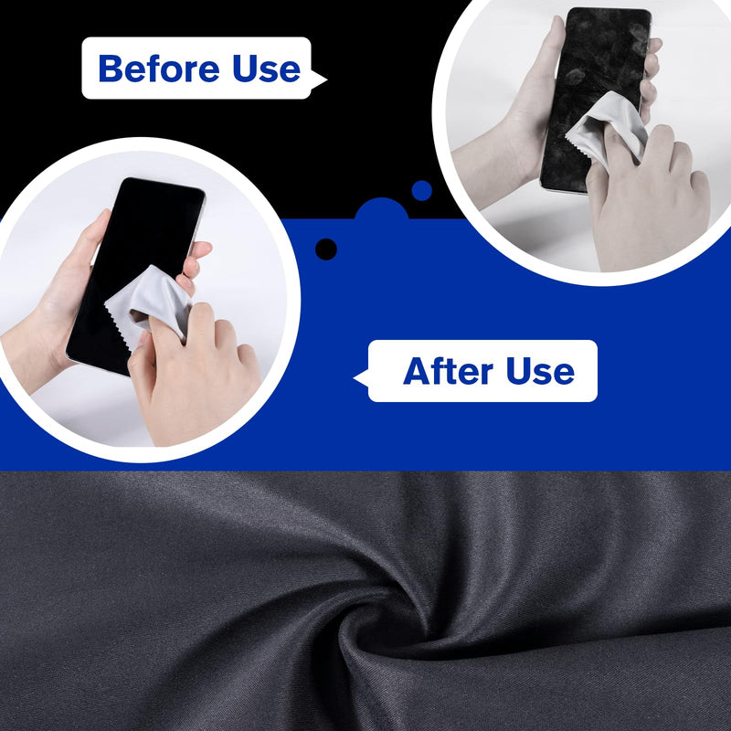 [Australia] - 12 glasses cleaning cloths in optician quality - 20 x 20cm - microfiber - extra soft and absorbent 