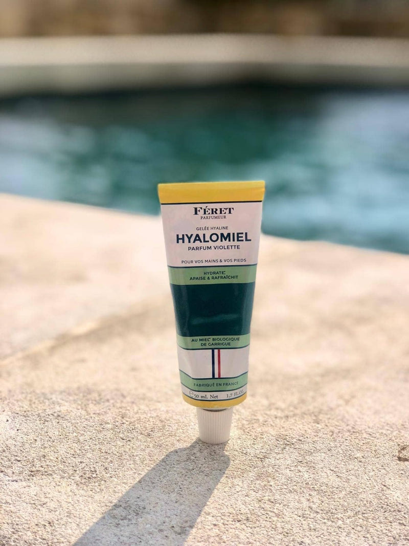 [Australia] - Feret Le Hyalomiel Gel Moisturizer – Violette – Hydrating Skincare with Organic Honey – Soothing Gel for Dry, Cracked Hands, Feet & Skin – Made in France – 50ml / 1.7oz 