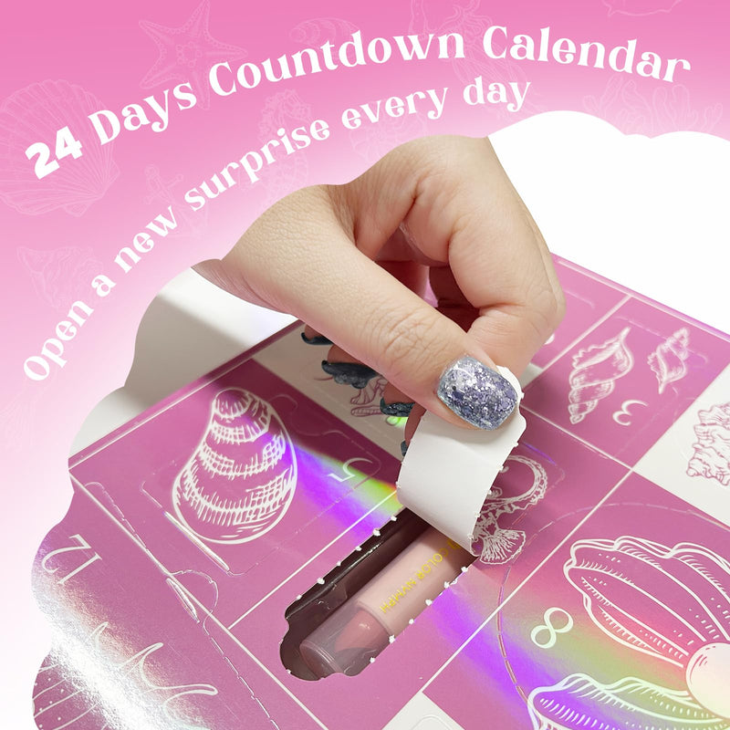 [Australia] - Color Nymph Makeup Advent Calendar 2025, 24 Days Surprise Beauty Makeup Gift Sets for Adlut Women & Teen Girls, 2025 Christmas Countdown Calendar Holiday Full Cosmetic Kit (Pink) 