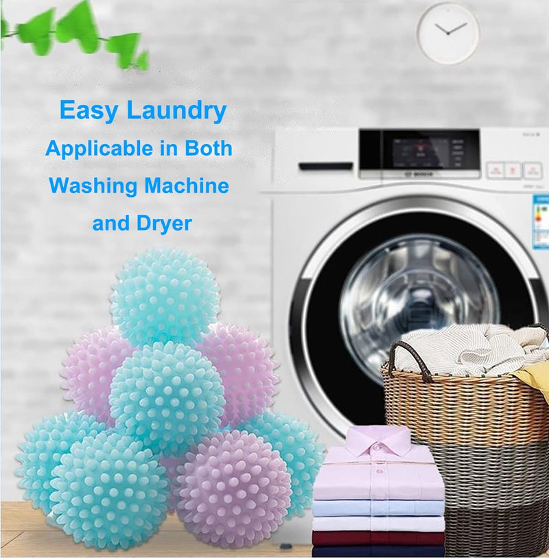 [Australia] - Reusable Laundry Dryer Balls - Eco Friendly Fabric Softener Alternatives Soften and Fluff Laundry Wrinkle Release(Set of 4 Random Color) Light Series 