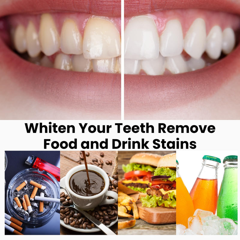 Natural Teeth Whitening Strips – Enamel Safe Gentle Whitening for Sensitive Teeth, Vegan-Friendly White Strips Without Peroxide or Bleach, 14-Day Treatment with 28 Count Supply