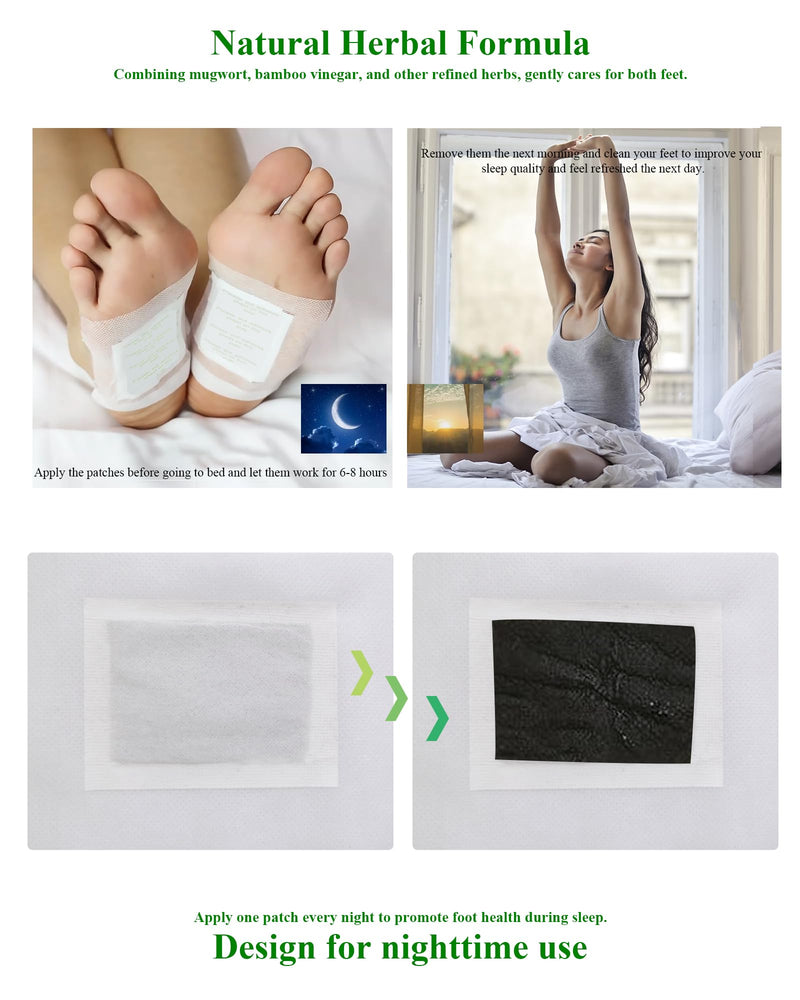 [Australia] - Detoxification plasters feet Detox foot plasters detoxification - 112 pieces (56 pairs) Deep Cleansing Foot Pads Plasters deep cleansing for stress relief, sleep aid, improving blood circulation 112 PCS 