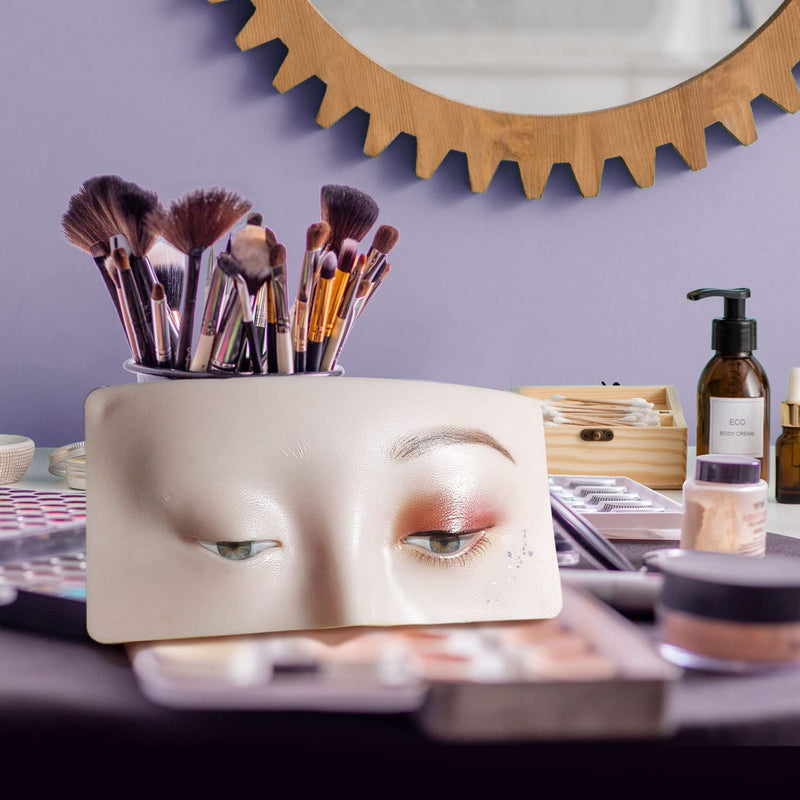 [Australia] - Makeup Practice Face, Bueuo 3 Pcs Make up Practice Board Makeup Mannequin Face 3D Realistic Pad for Make up Artist Beginner Self-taught or Professional Enthusiasts half board Black+Yellow+White 
