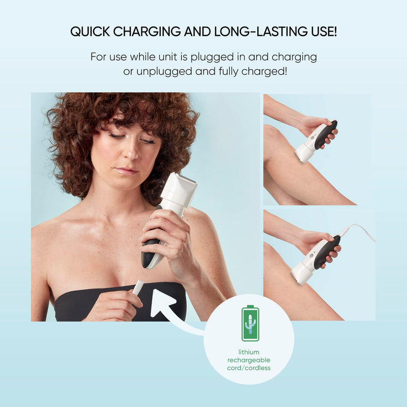 [Australia] - Conair GIRLBOMB Shaver for Women and Body Buffer, Wet/Dry, Lithium Ion Rechargeable 