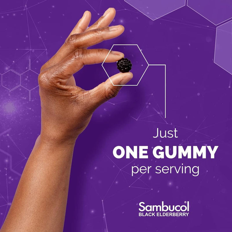 Sambucol Black Elderberry Syrup and Gummies - 7.8 Fl Oz, 30 Count Bundle | For Kids, Elderberry Supplement with Vitamin C and Zinc, Syrup & Chewable Gummies for Children Kids Syrup + Gummies