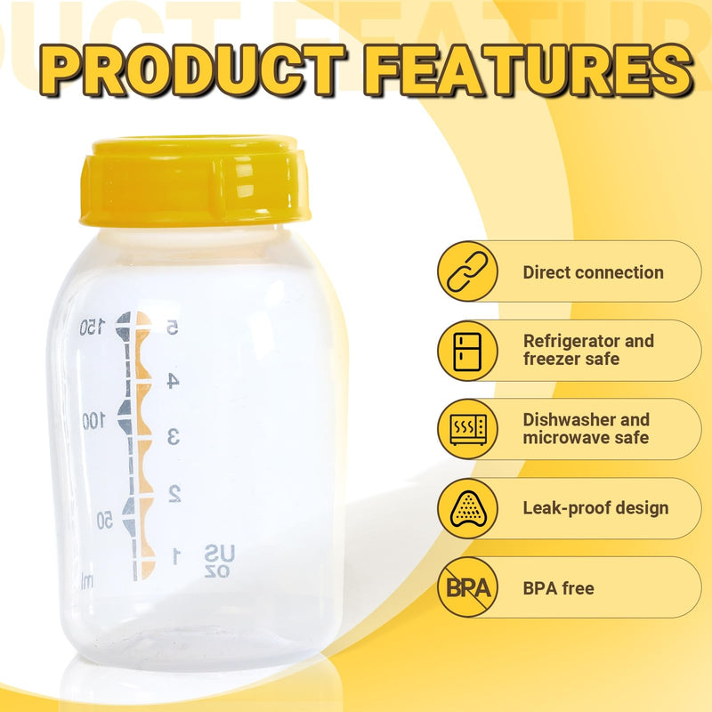 [Australia] - 2PCS Replacement Collar Rings for Medela Bottles 5oz & 8oz,Bottle Caps Compatible with Plastic & Glass Bottles | Mess Free No Leak or Spill, BPA FreeÔºàNo BottleÔºâ 