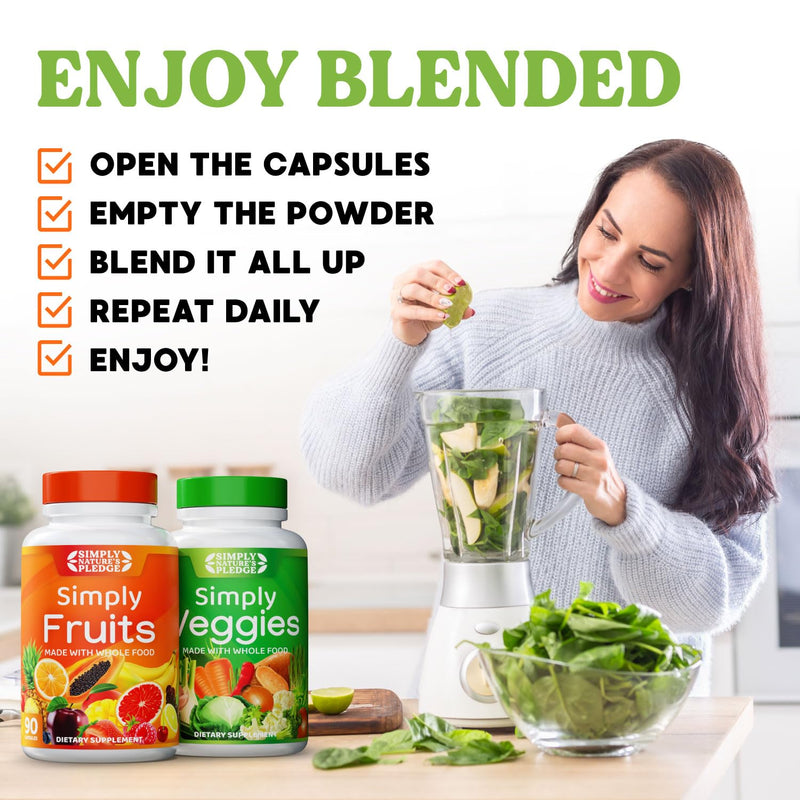 [Australia] - Simply Nature's Pledge - Packed with Over 40 Different Fruits & Vegetables - Made with Whole Food Superfoods - with Aloe Vera ‚Äì 100% Soy Free - 90 Count (Pack of 2) 90 Count (Pack of 2) 