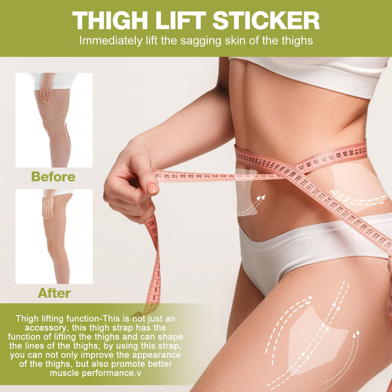 [Australia] - 50PCS Thigh Lift Tape - Lift and Glow Patches Legs Invisible Waterproof Adhesive Body Tape, Anti Friction Invisible Patchs for Daily Use 